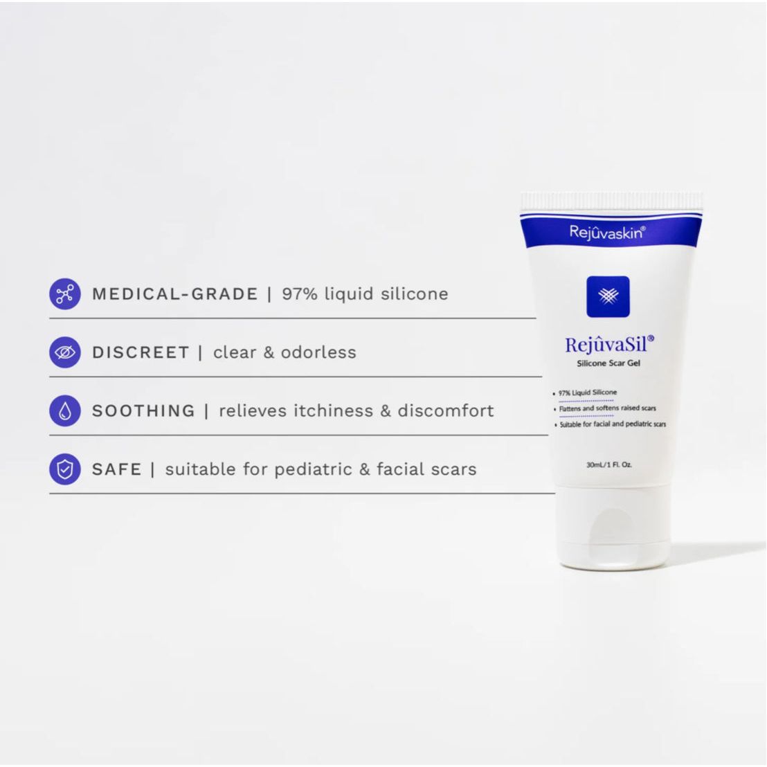 RejûvaSil Silicone Scar Gel (30 mL/ 1 Fl Oz.)