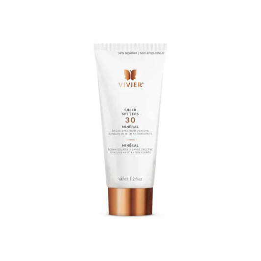 Vivier Sheer SPF 30 Mineral - broad spectrum UVA/UVB sunscreen with antioxidants